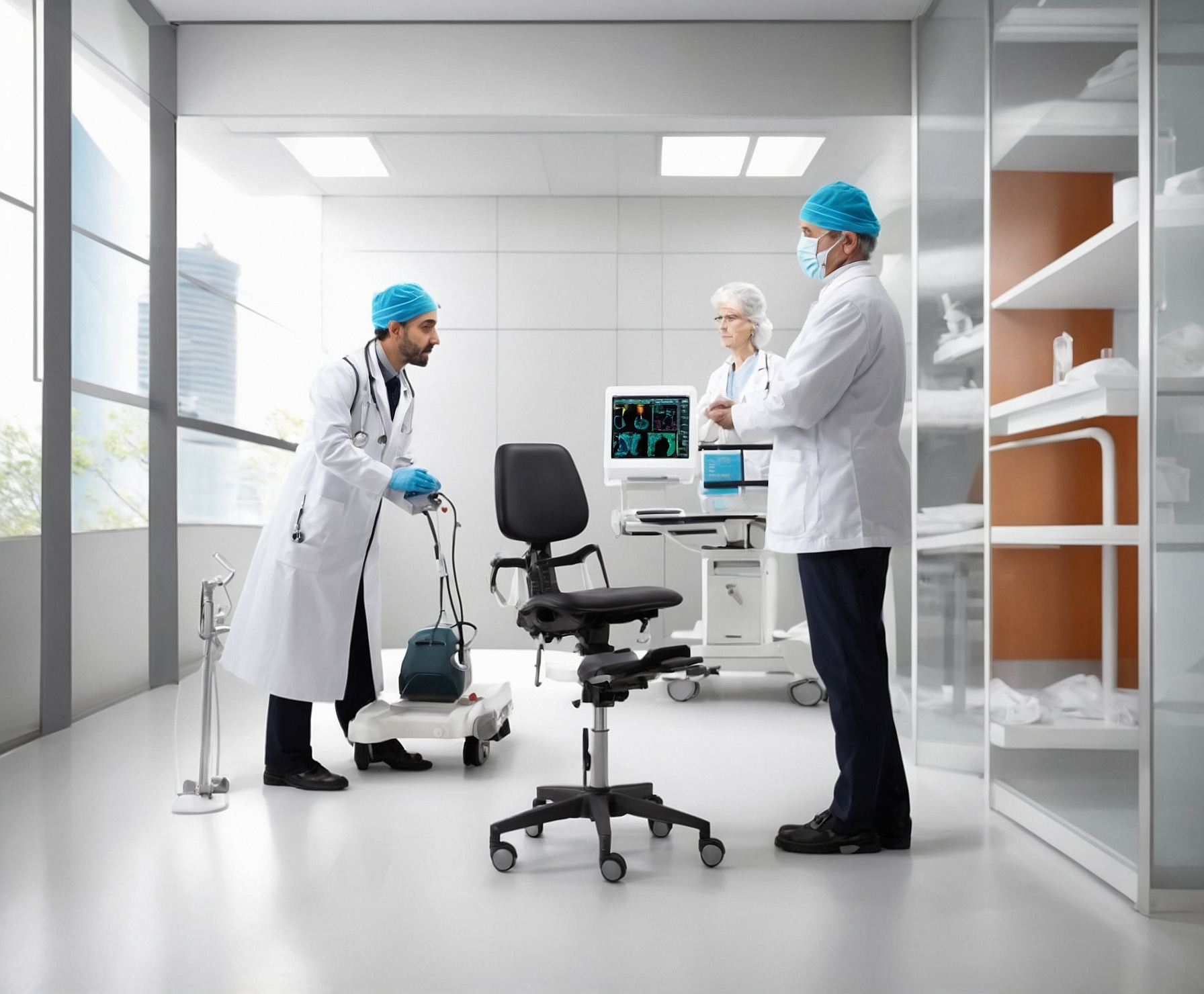 Médico brindando atención general eficiente